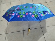 Satin 2-Fold Umbrella RANDOM Flower Pattern Umbrella/