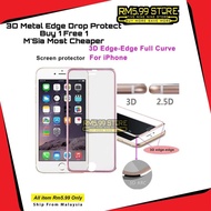 (2Pcs Rm5.99) 3D Metal Steel Edge Protect - iPhone 6/6s/7/8/Se 2020/6 plus/6s Plus/7 Plus/8 Plus Ful