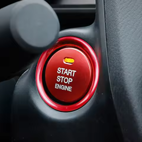 EAFC Engine Start Stop Button Adhesive Sticker Key Accessories Car Styling Switch Decoration for Maz
