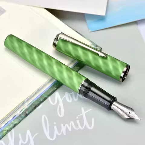 Hongdian A9 Fountain Pen 42# EF/F Nib Alloy Converter Metal Writing Practice ink Pen Business Office