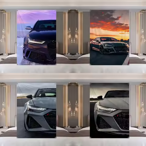 A-Audis R-RS6 Sports Car Flag Large Size Shop Art Promotion Advertising Booth Flag Hanging Banners