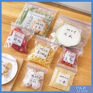 YTL Clear Zip Lock Bag Stand Up Snack Sachet Plastic Envelope With