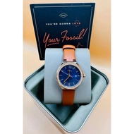 Fossil leather watch for women
