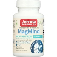 Jarrow Formulas Magnesium L-Threonate, MagMind Quick Stress Relief, Dietary Supplement Featuring GAB