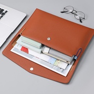 Document folder A4 Business Office File Bag b5 Leather Waterproof Storage File Bag A5 Data File Bag 