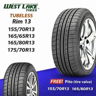 WESTLAKE 155/70R13, 165/65R13, 165/80R13, 175/70R13 RIM 13 Car Tire RP36 Free Tire Valve