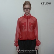SCULPTOR Mesh Sheer Zip-Up Jacket