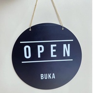 Open Close Open Close Sign Door Information Board Including Chain