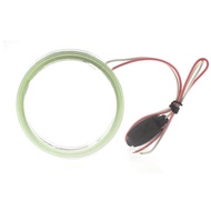 60MM Car LED Light Ring With Cover Sound Modified Cob Angel Eye Circle Demon Eye Fog Lamp Cob Light Ring With Lampshade