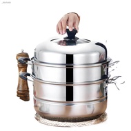 kitchen utensils✅PANDA COD✅ Steamer 3-2 Layer Siomai Steamer Stainless Steel Cooking Pot Kitchenware
