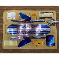 Striping Sticker HONDA C70 C50 original color biru