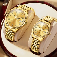 OLEVS jam tangan couple pasangan terbaru 2023 import original asli anti air berlian jam tangan couple elegan mewah rolex