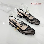 VALERIE 3cm Tofu Heel Sandals V311-F4 Glossy Mesh 35-40