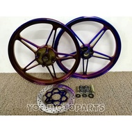 SPORT RIM Y15ZR LATIVO FG510 WITH DISC AND BEARING (1.6/1.6×17) TITANIUM