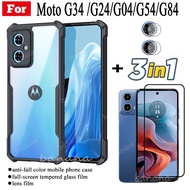 Moto G Power 5G 2024 Shockproof Phone Case For Moto G34 G24 G04 G54 G84 G14 G24 Power Tempered Glass