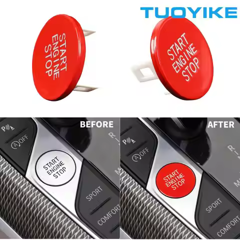 Car RED Start Engine Stop Switch Ignition Button Replacement Trim For BMW G20 X5 G05 X6 G06 X7 G07 G