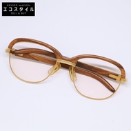 卡地亞復古木質鏡腳 Trinity Malmaison 眼鏡 56□19 [二手]