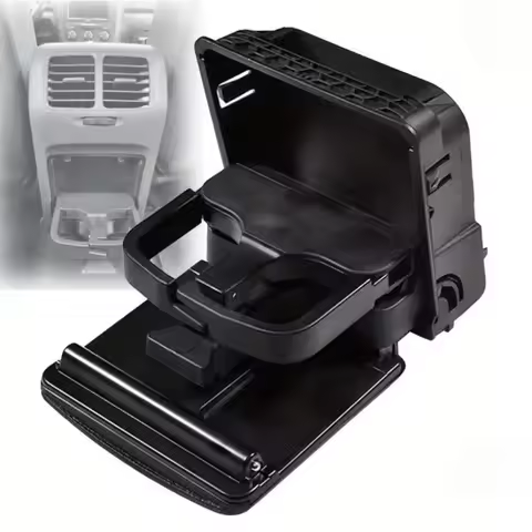 1pc Car Air Outlet Cup Holder Central Console Armrest Drink Holder For Jetta MK5 5 Golf MK6 6/ VW Go