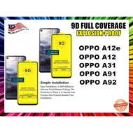 (2 Item) Oppo A12 A12e / Oppo A31 / Oppo A91 Premium 9D Curve Full Screen Cover Tempered Glass Scree