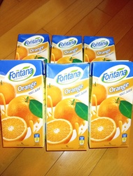 Fontana 蘋果汁及橙汁 每盒$9