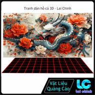 3D Aquarium Stickers Glue Decal, Aquarium Fish Tank Stickers, Arowana Fish Tank_R 16