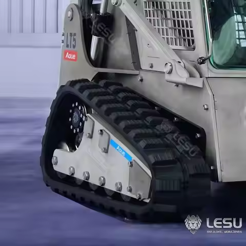 1/14LESU simulation model Engineering crawler small Bobcat loader rubber track strip modified