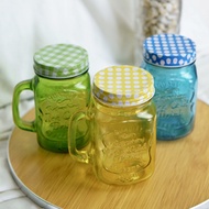 Iced Coffee Colored Mason Jar Aesthetic Kitchenware Mugs