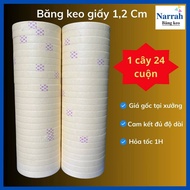 Easy-to-tear Paper Tape Used to Cover Paint, Notes in Many Sizes, 1 pc, 24 rolls, 1.2CM