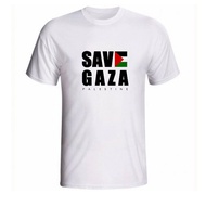 T-SHIRT FLAG LOGO FREE SAVE GAZA PALESTINE