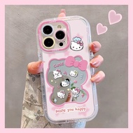 Creative Silicone Phone Case for OnePlus Ace5 Female Version Gluttonous KT Cat Milk Cream Mirror Ant