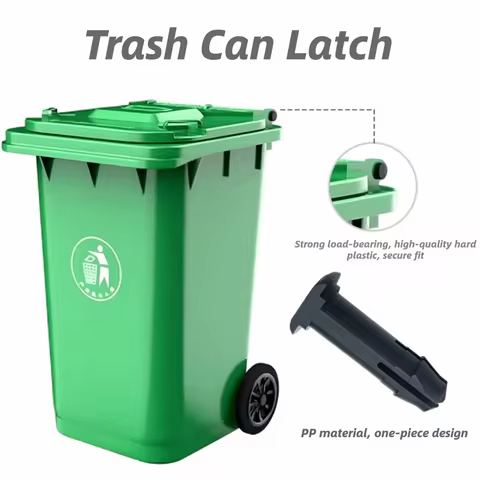 2Pcs Plastic Wheelie Bin Hinge Pin Chamfered Cut Face Hinge Component Bin Lid Hinge Pin Replacement 
