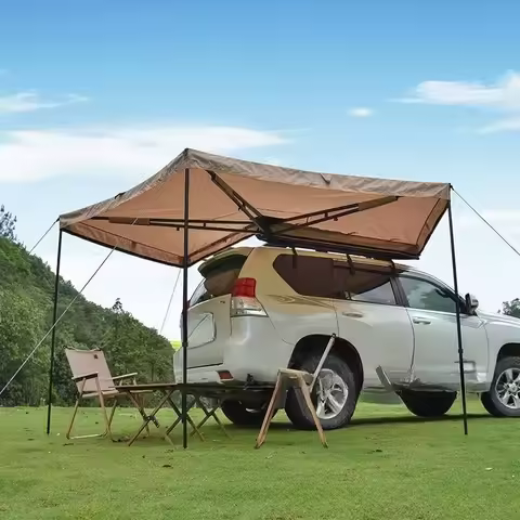 Awning Car Awning Outdoor Car Side Tent Side Tent RV Roof 270 Degree Legless Fan-shaped Side Tent Ox