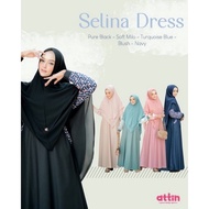 Dibeliyuu Gamis/Dress Busui Syari Selina Bahan Toyobo By Attin