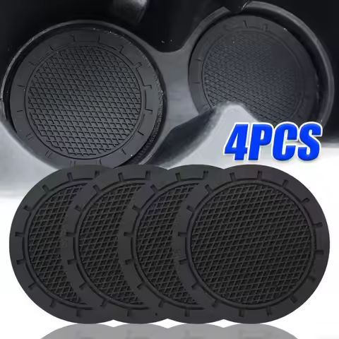 Car Coaster Universal Car Water Cup Groove Drink Anti Slip Mat Cup Holder Insert Pad Automotive Inte
