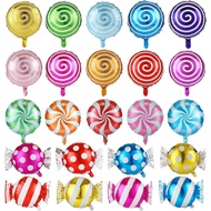 23PCS Sweet Candy Bar Balloons 18" Foil Mylar Lollipop Christmas Balloons for Holiday Baby Shower Bi