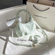 New Style Cloud Bag Pleated Small Bag Portable Messenger Bag High-End Cloud Small Bag