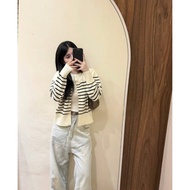 Bunny•[ Available ] Horizontal Striped Cdg Shirt