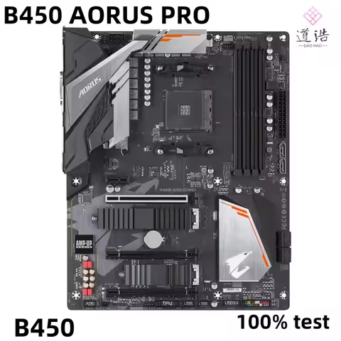 For B450 AORUS PRO Motherboard 64GB HDMI M.2 Socket AM4 DDR4 ATX B450 Mainboard 100% Tested Fully Wo