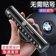 Moving License Plate 360 Degree Rotating Roller for Alloy Temporary Parking Phone Plate Car Logo Ded