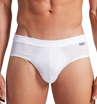 Cotonella Men's Elastic Cotton Briefs (Pack of 3) Bi-Elastic Underpants for Men Cotton Underpants fo