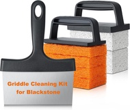 Griddle Cleaning Kit for Blackstone - Flat Top Grill Cleaner Grill Cleaning Kit with Grill Brick Gri