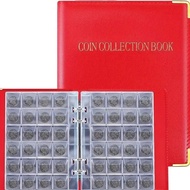 480-Slot Coin Album Loose Leaf Binder Commemorative Coin Collection Book Home Protection Coin Badges