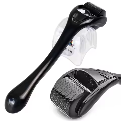 DRS 540 Dermaroller Facial Skin Care Titanium Derma Roller Micro Needle Roller for Hair Regrowth Bea