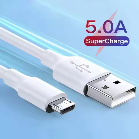 1/2/3/4/5/6Pcs Micro USB Cable 5A Fast Charging Wire Mobile Phone Micro USB Cable For Xiaomi Samsung