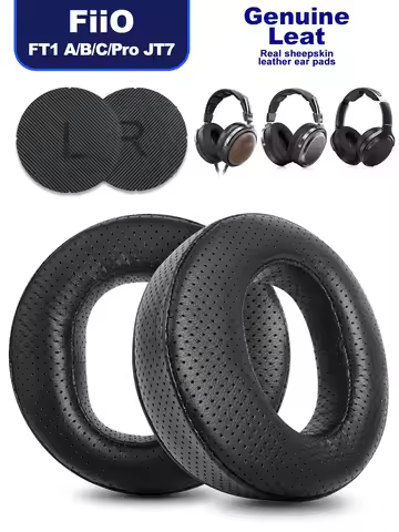 Ear Pads For FiiO HS-FT1A/B/C FT1 FT1 Pro JT7 Sheepskin earmuffs Perforated Sheepskin dermis headpho