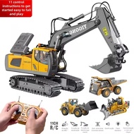 Kejuruteraan Kawalan Jauh Baharu Crawler Trak Jentolak Mainan Rc Excavator Dumper Kereta 2.4g Untuk 