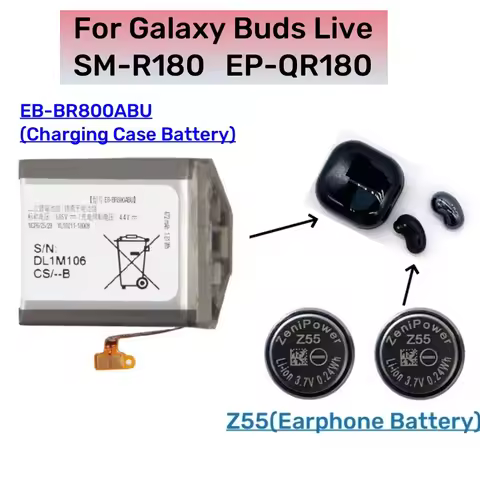 New Battery EB-BR800ABU 472mAh For Samsung Galaxy Buds Live SM-R180 EP-QR180 Earphone Headset Batter