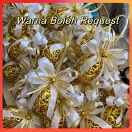 Bunga Telur Handmade  Kerawang PREMIUM BUNGA TELUR / BUNGA TELOR / BUNGA TELUR MURAH / DOORGIFT