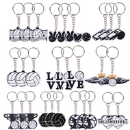 Hot Item PVC Volleyball Keychain Key Party Decoration Keychain Pendant Volleyball Cross-B