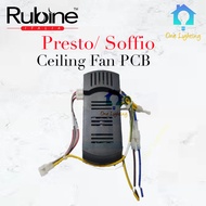 Rubine PRESTO & SOFFIO SERIES PCB Board / Receiver / Power Board Ceiling Fan